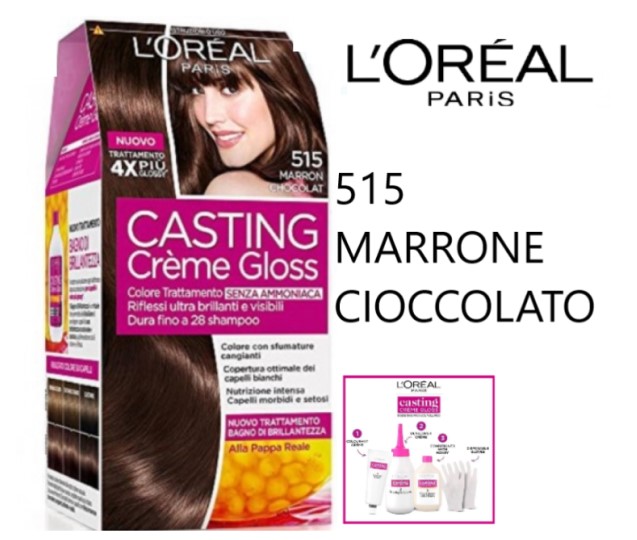 L'OREAL PARIS - TINTURA CAPELLI CASTING CRÈME GLOSS -515 Marron Chocolat Senza Ammoniaca